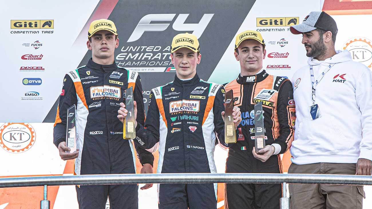 Formula 4 UAE – Wins for Taponen and Wharton in Kuwait