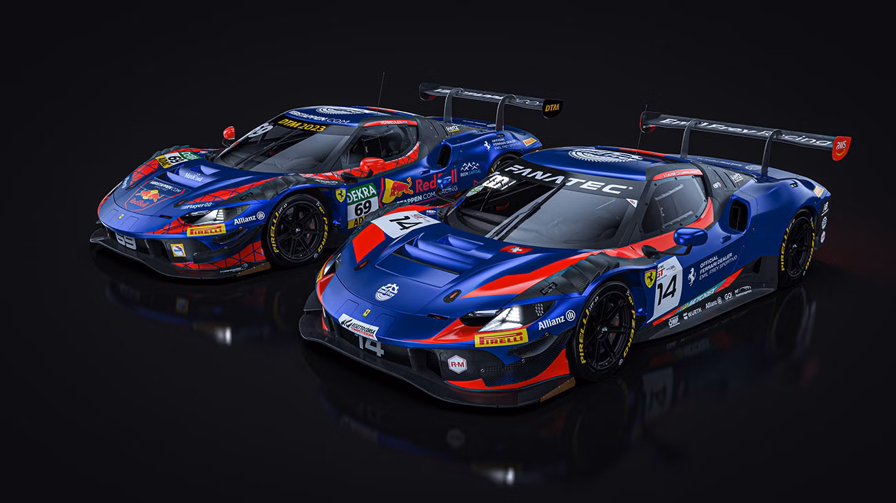 For the 2023 season, the DTM and the GT World Challenge Europe Sprint Cup will welcome the new 296 GT3s fielded by Emil Frey Racing. 