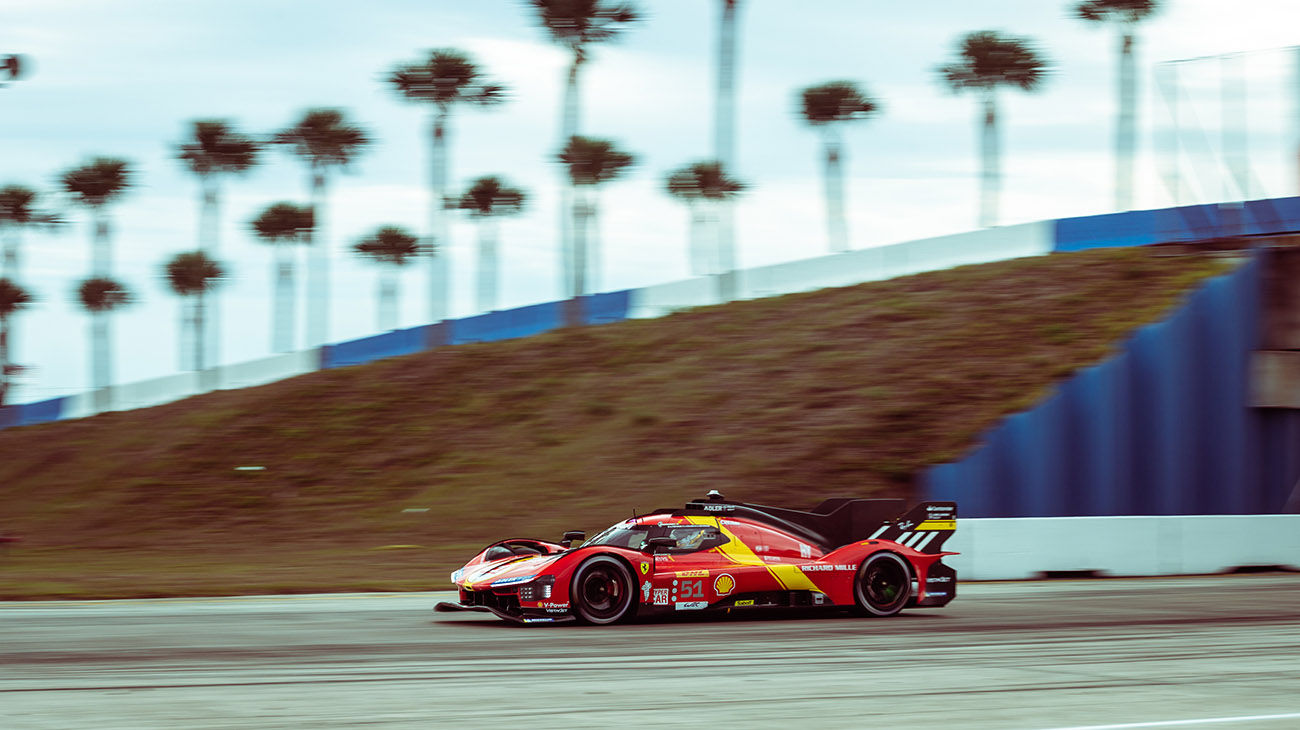 In the second free practice session at Sebring, the Ferrari 499Ps achieved the third and fifth fastest times with car number 50 and number 51 respectively in the top class of the FIA WEC. 
