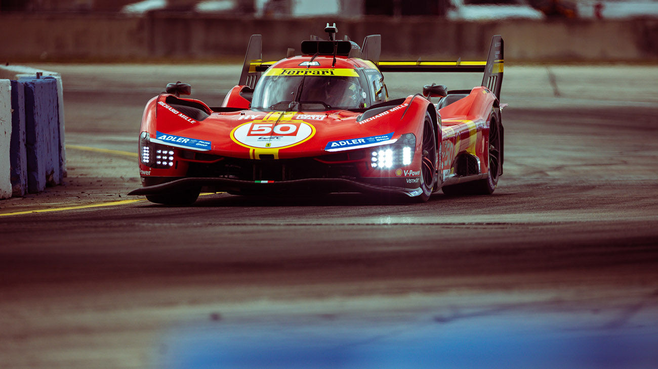 In the second free practice session at Sebring, the Ferrari 499Ps achieved the third and fifth fastest times with car number 50 and number 51 respectively in the top class of the FIA WEC. 