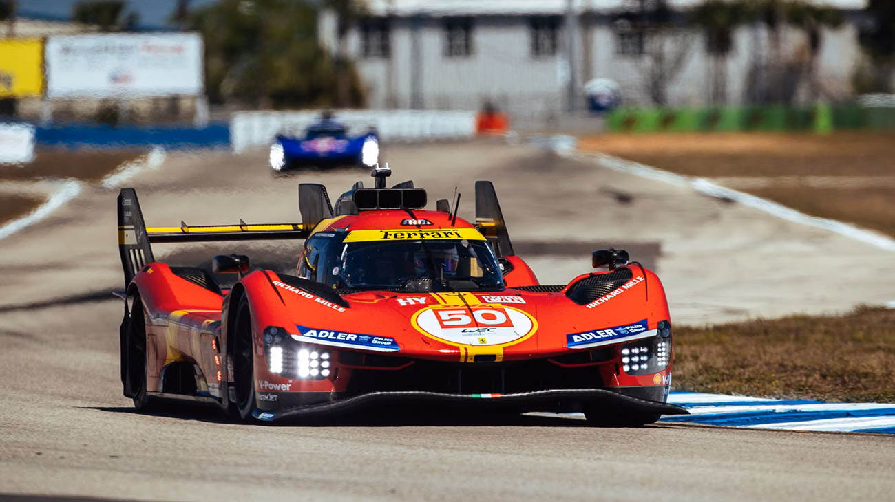  

Ferrari celebrated its return to the top endurance class after half a century by scoring a historic pole position with the 499P number 50 driven by Antonio Fuoco at the 1000 Miles of Sebring, the opening event of the FIA WEC 2023