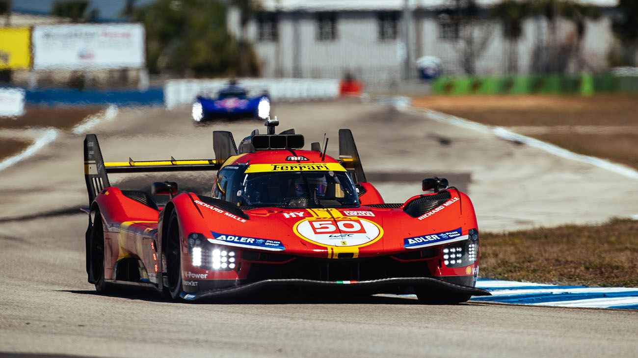  

Ferrari celebrated its return to the top endurance class after half a century by scoring a historic pole position with the 499P number 50 driven by Antonio Fuoco at the 1000 Miles of Sebring, the opening event of the FIA WEC 2023