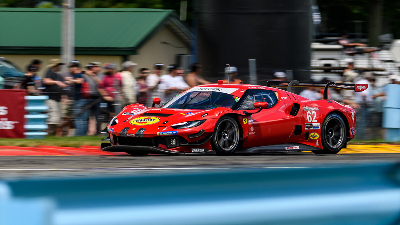 Risi Competizione’s Ferrari 296 GT3 number 62 came second in the standings in the GTD Pro class at the 6 Hours of Watkins Glen, the third round of the IMSA SportsCar Championship – Endurance Cup, with the pairing of Prancing Horse official drivers Daniel Serra and Davide Rigon.