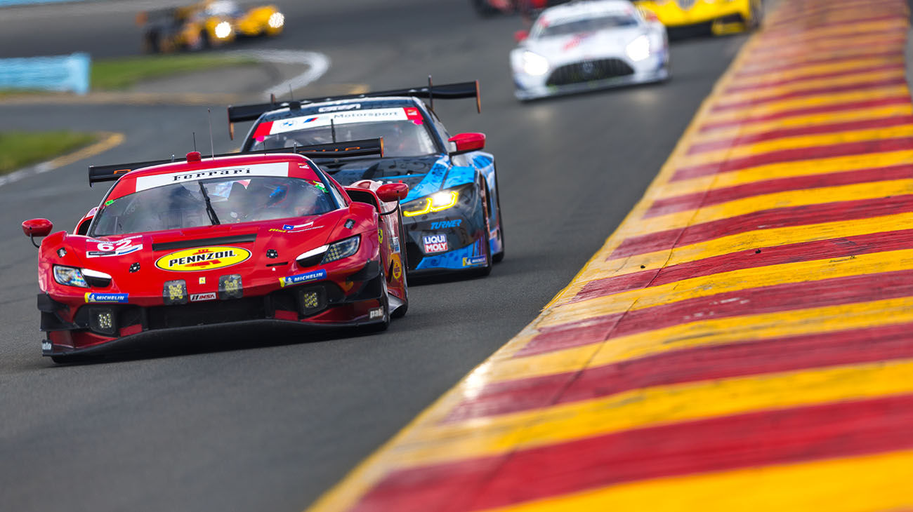 Ferrari takes a strong effort in both GT classes to the 10-hour finale for the IMSA SportsCar Championship at Road Atlanta, fielding four teams with seven factory drivers including 2023 24 Hours of Le Mans winner Alessandro Pier Guidi and James Calado using the Ferrari 296 GT3 – a car which made its debut in international competition at the season-opening Daytona 24 Hours.