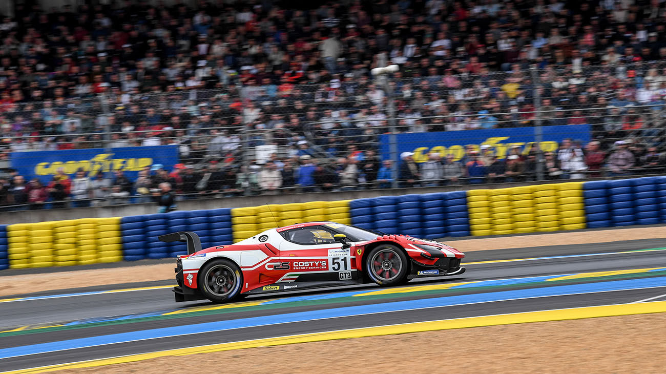 The number 51 Ferrari 296 GT3 of AF Corse secured second position in Race 2 of the Road To Le Mans. 