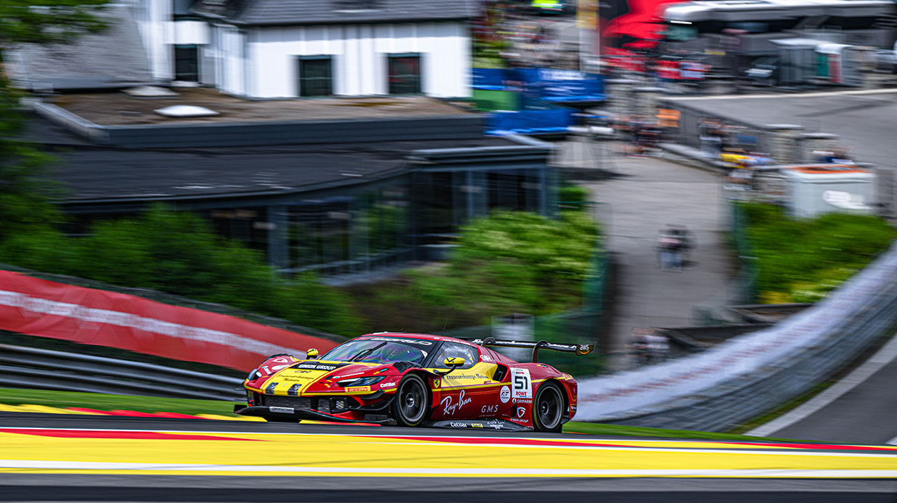 Two Ferraris in the top ten for the start of the Spa 24 Hours