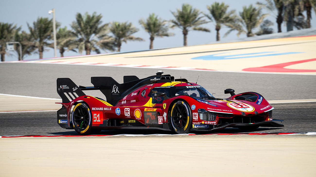 Ferrari on the fourth row in Sakhir